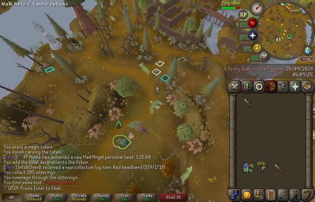 Screenshot of Fletching knife