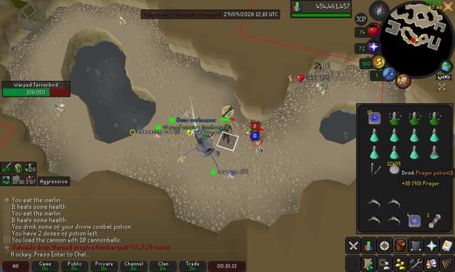 Screenshot of Warped sceptre (uncharged)