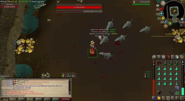 Screenshot of Scurrius' spine
