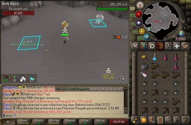 Screenshot of Amulet of avarice