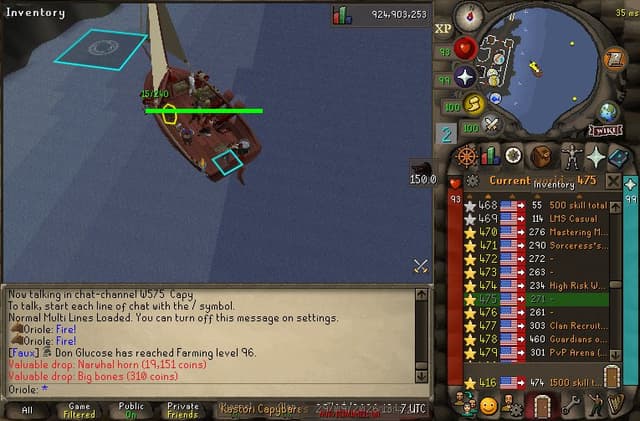 Screenshot of Narwhal horn