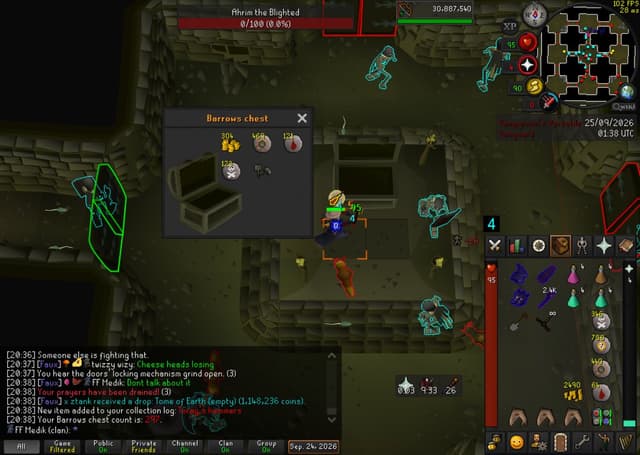 Screenshot of Torag's hammers