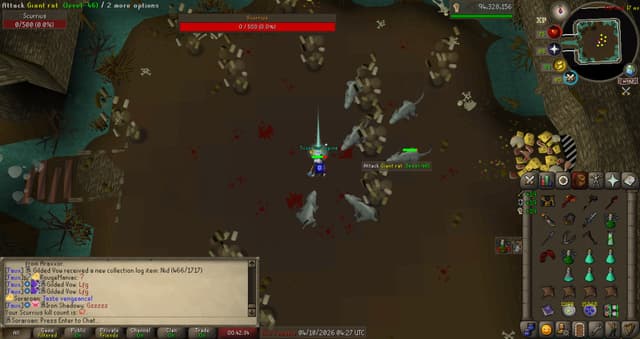 Screenshot of Scurrius' spine
