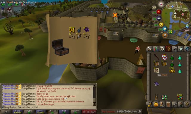 Screenshot of Feldip hills teleport