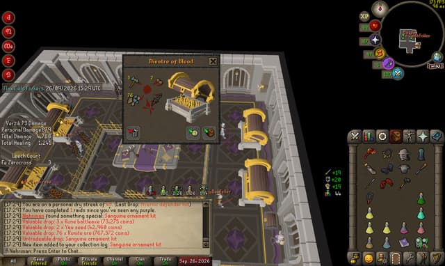 Screenshot of Sanguine ornament kit