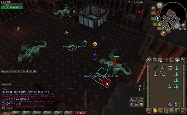 Screenshot of Dragon limbs