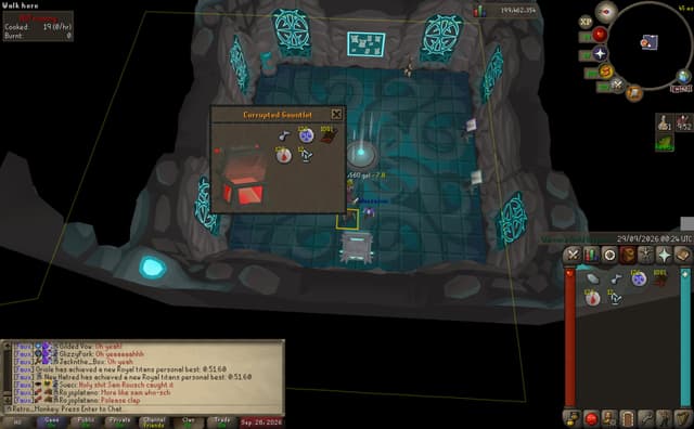 Screenshot of Crystal armour seed