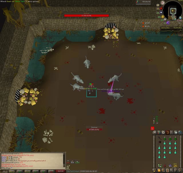 Screenshot of Scurrius' spine