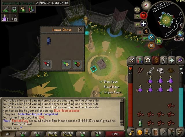 Screenshot of Blue Moon tassets