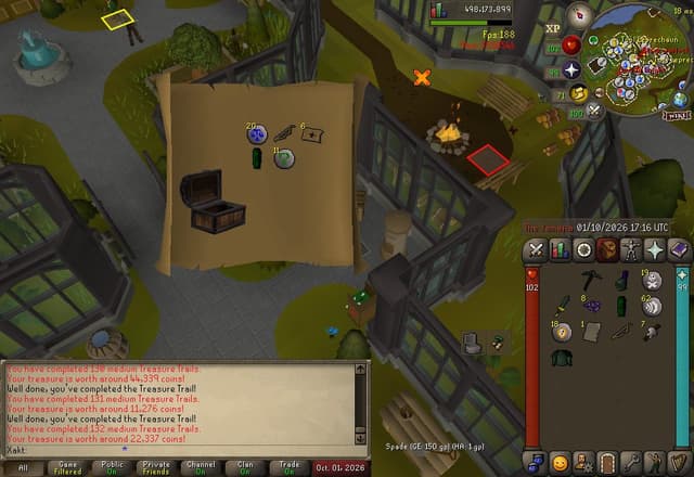 Screenshot of Lunar isle teleport