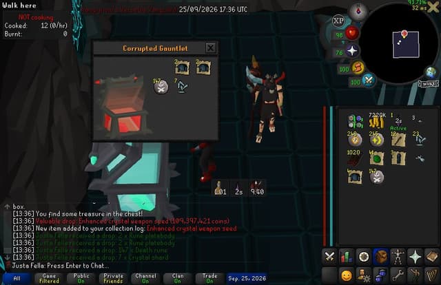 Screenshot of Enhanced crystal weapon seed