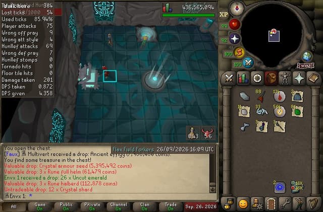 Screenshot of Crystal armour seed