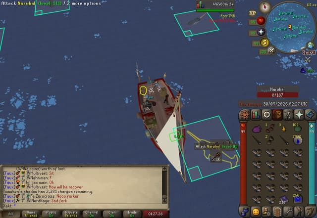 Screenshot of Narwhal horn