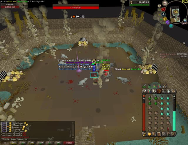 Screenshot of Scurrius' spine