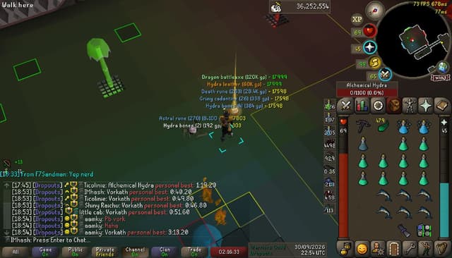 Screenshot of Hydra leather