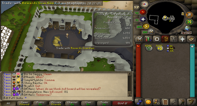 Screenshot uploaded by 0 PvM Skills