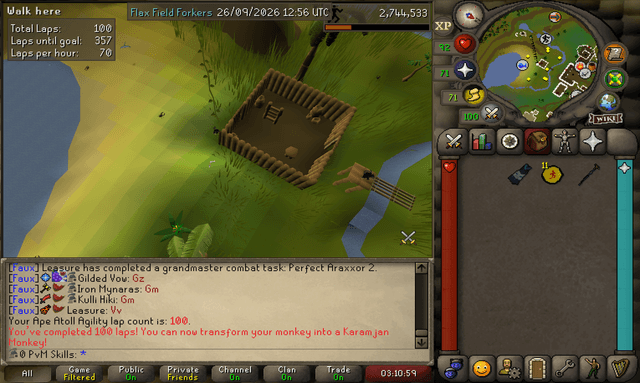 Screenshot uploaded by 0 PvM Skills