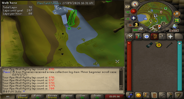 Screenshot uploaded by 0 PvM Skills